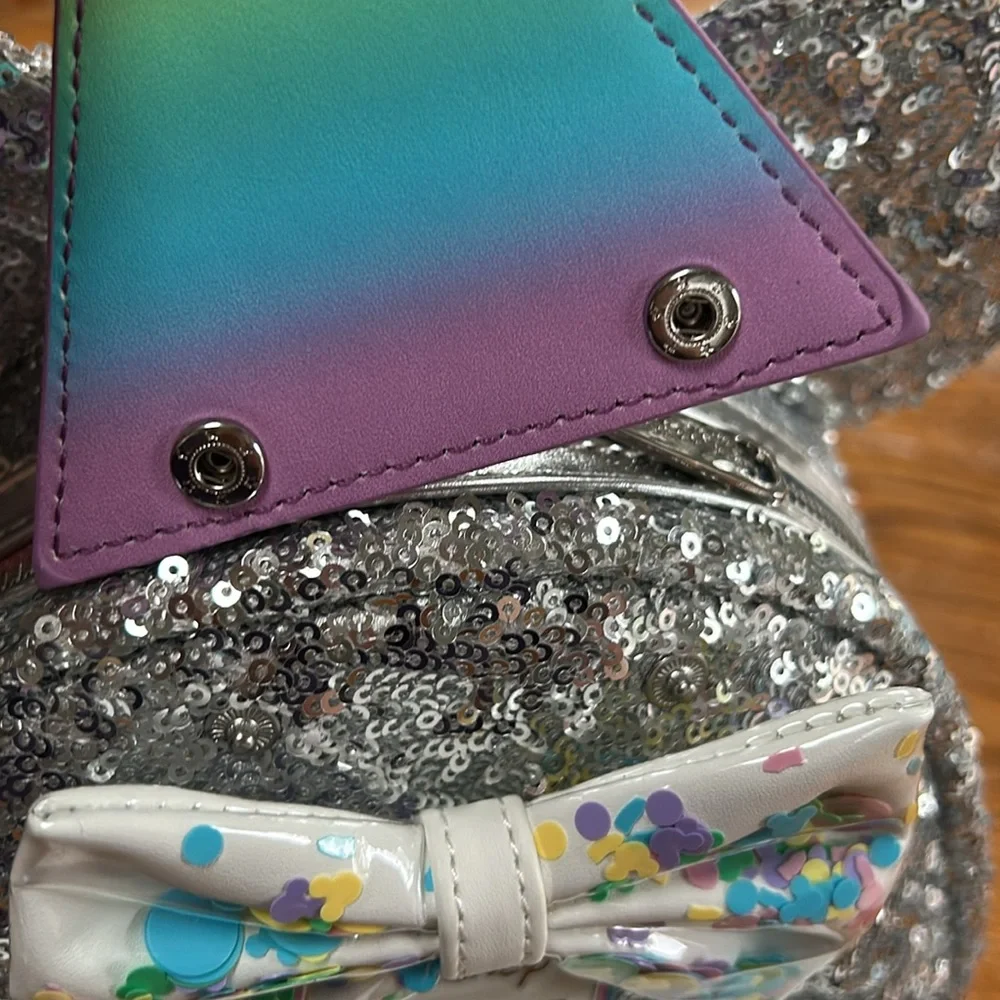 COPY -Loungefly x Disney It’s My Birthday sequined mini backpack w/removable hat